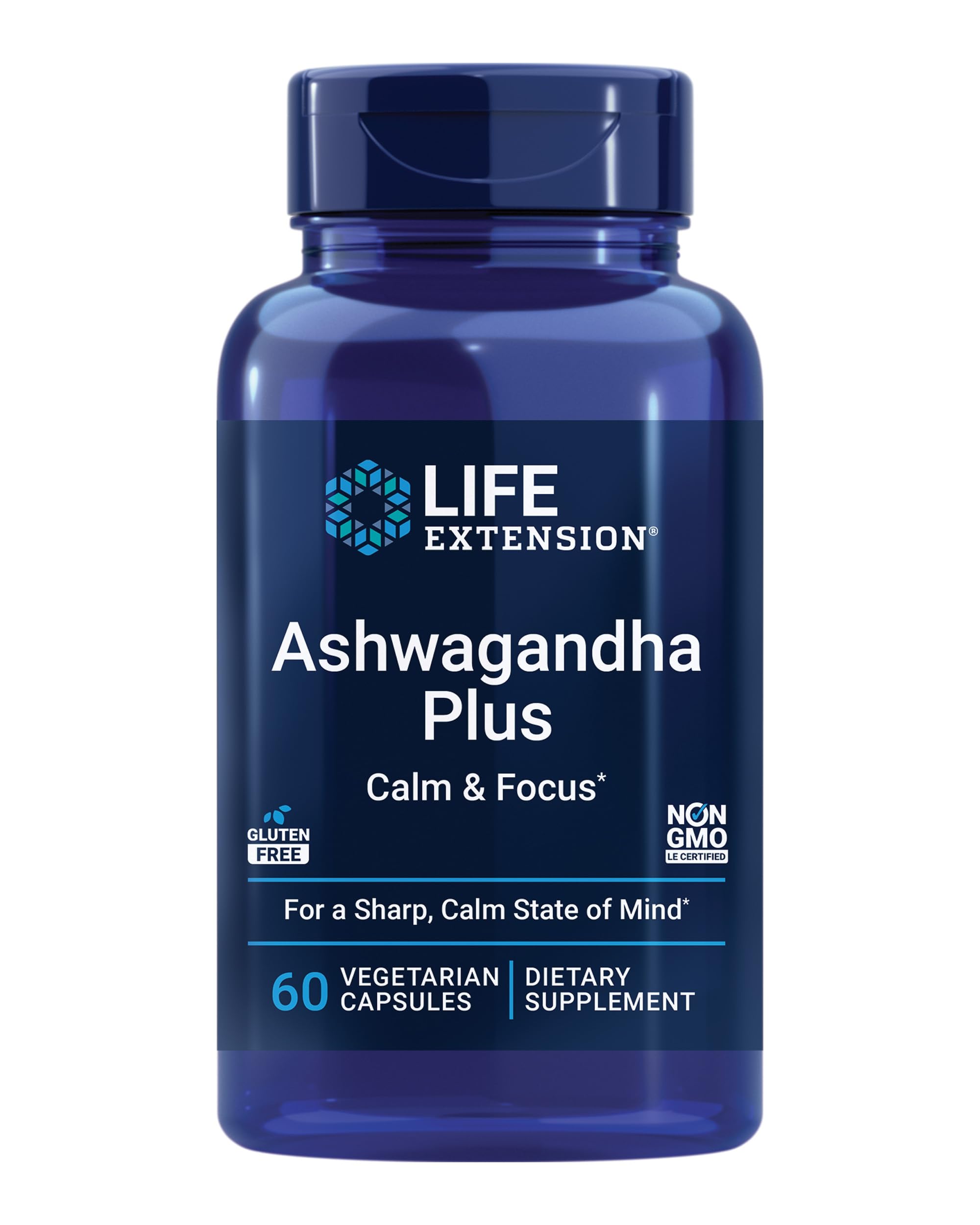Life Extension Ashwagandha Plus 900mg front view of packaging