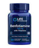 Life Extension B1 (Thiamine) Supplement 120 vegetarian capsules front view