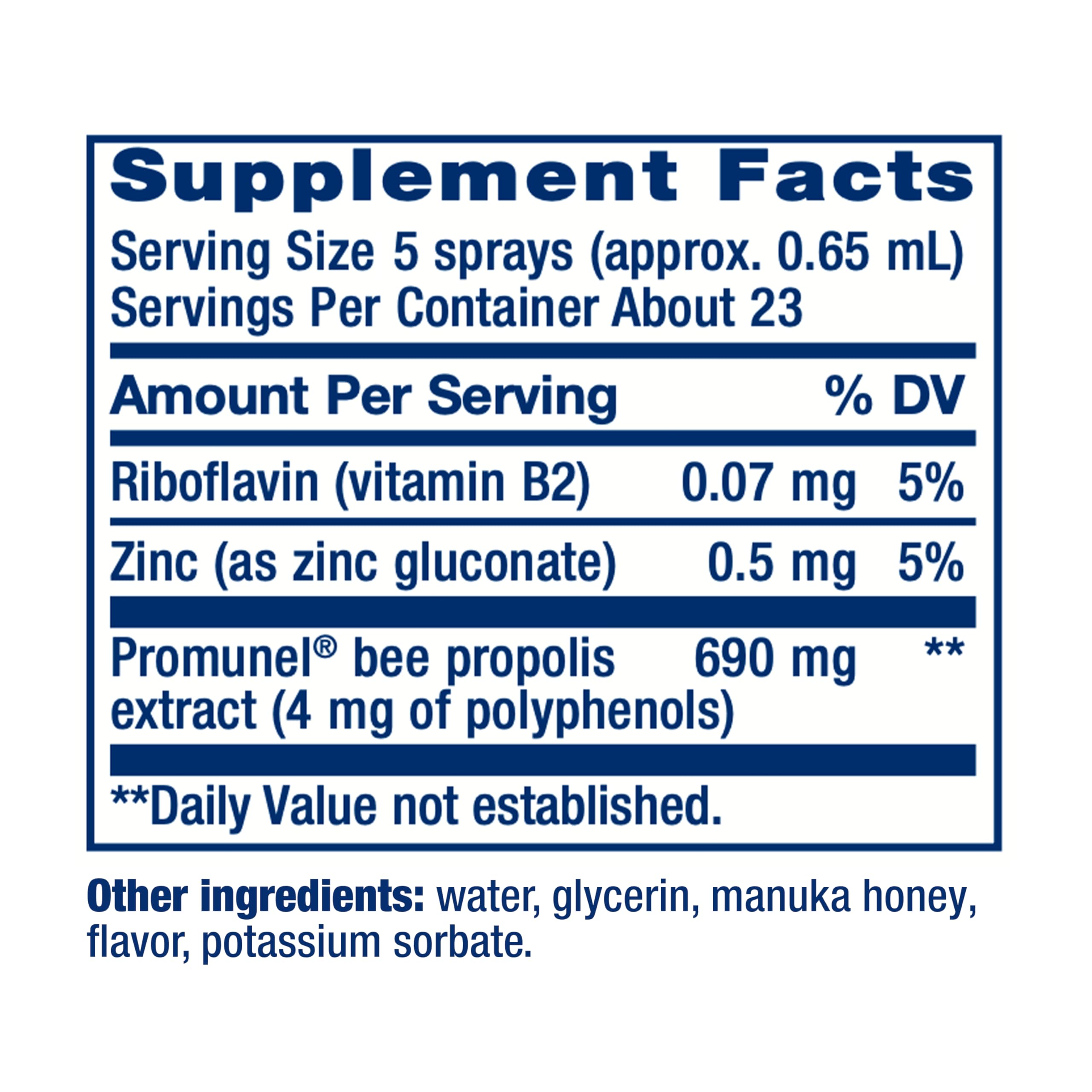 Life Extension Bee daily wellness Propolis Spray 15ml side view