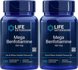 Life Extension Benfotiamine 240g front view of packaging