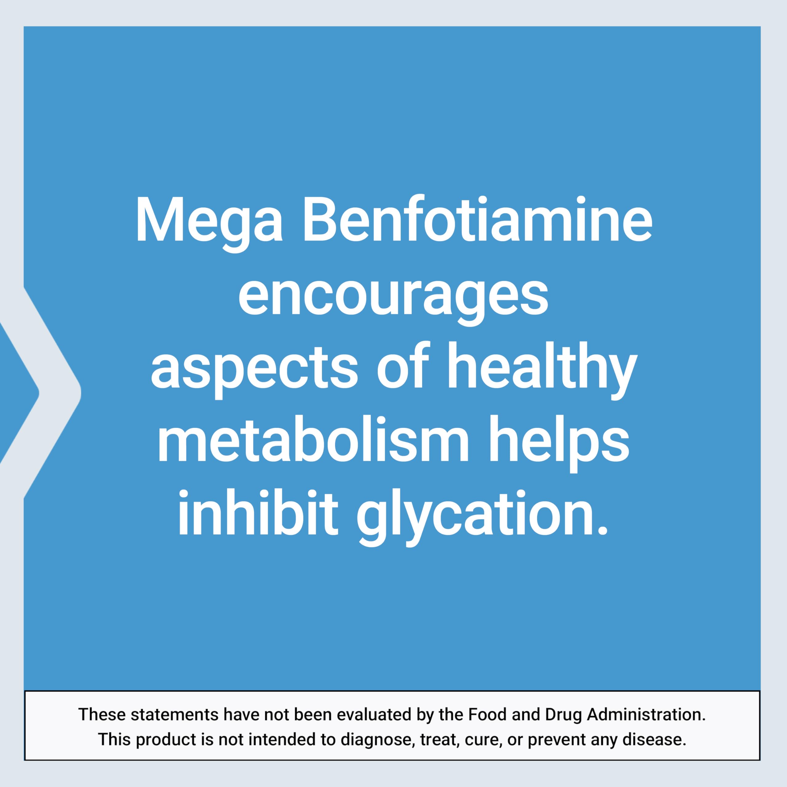 Life Extension Benfotiamine B1 Supplement 250mg back view