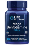Life Extension Benfotiamine B1 Supplement 250mg front view