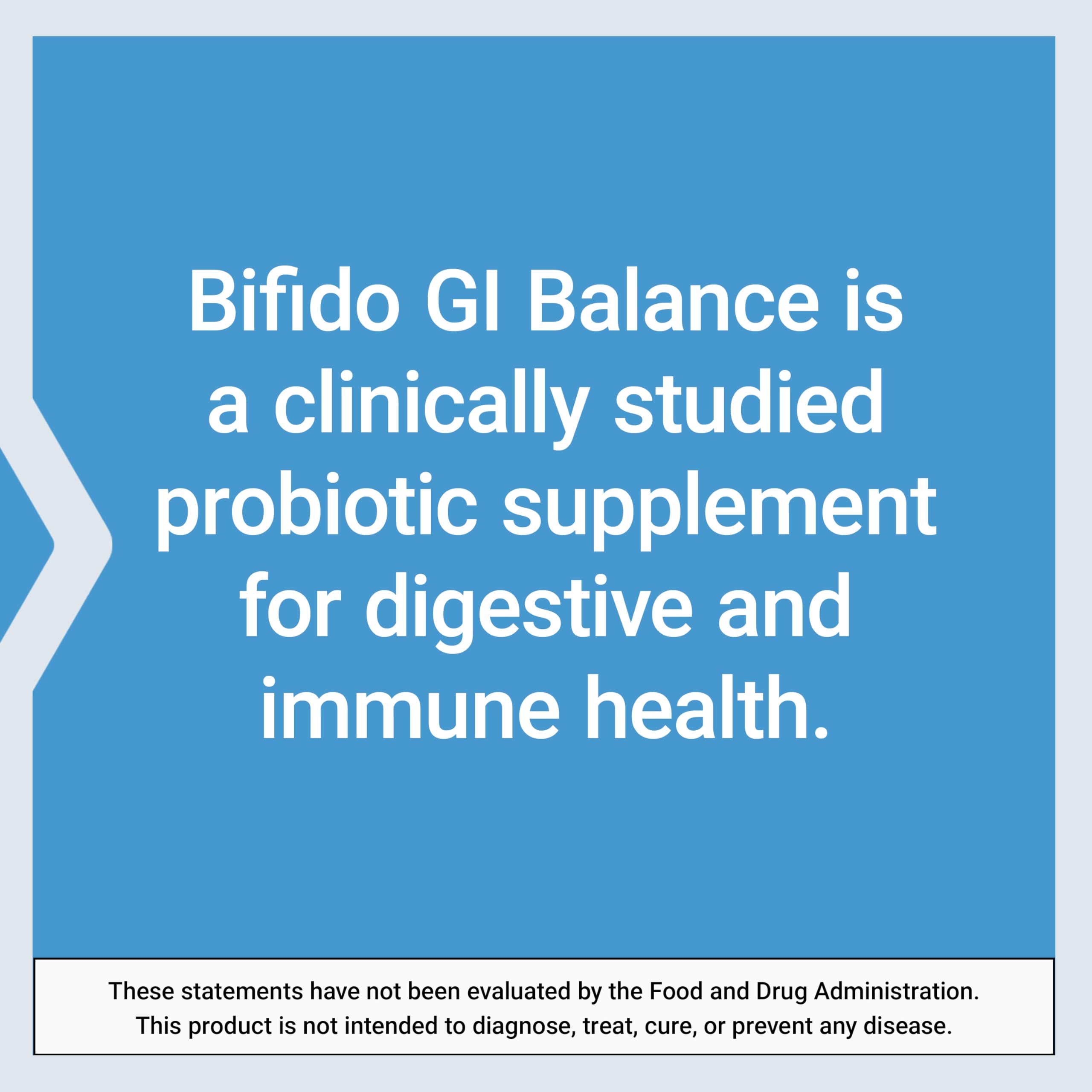 Life Extension Bifido GI Balance Supplement displayed with a glass of water