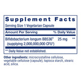 Life Extension Bifido GI Balance Supplement side view showing ingredients