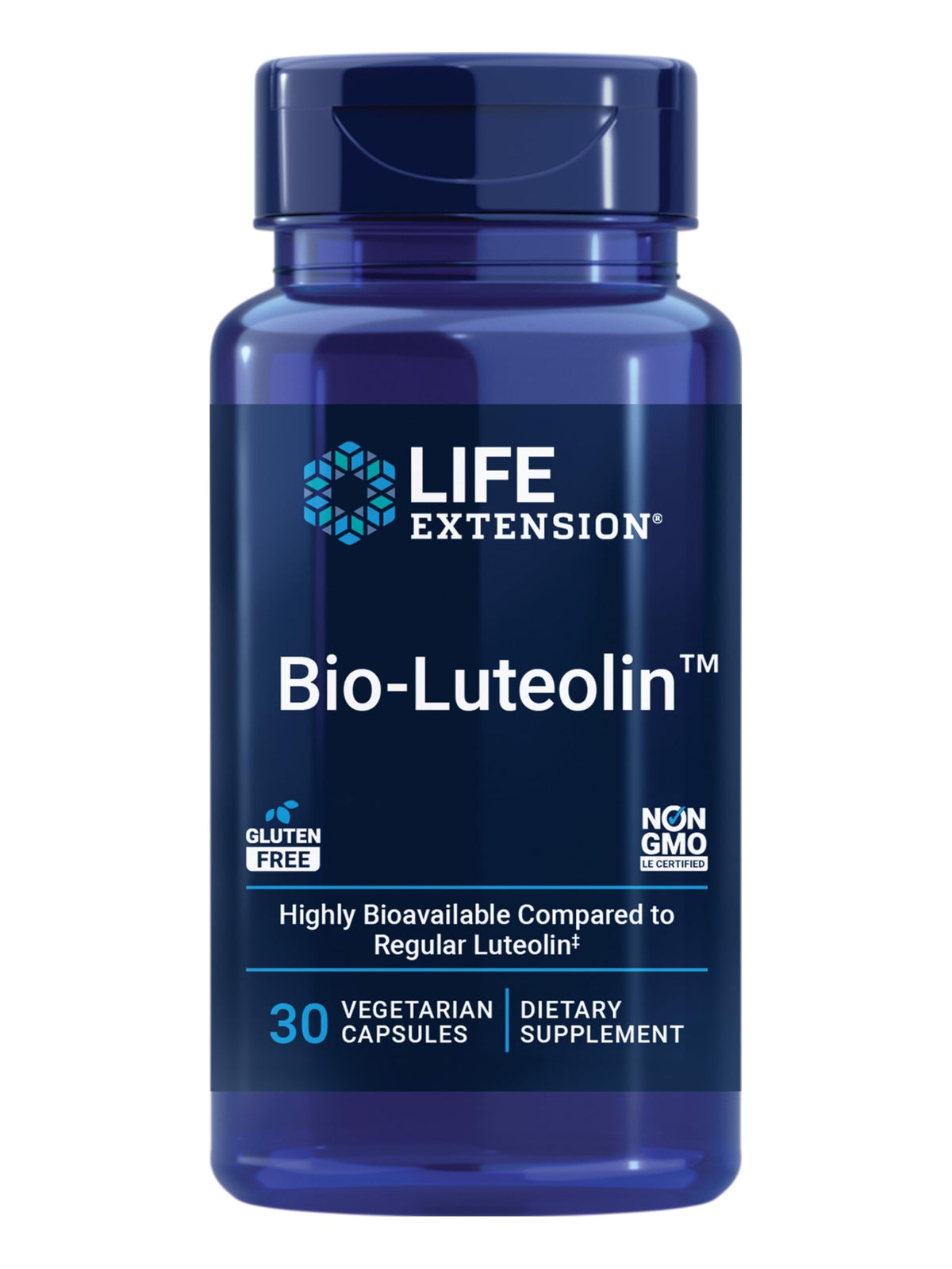 Life Extension Bio-Luteolin supplement front view with packaging