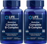 Life Extension BioActive Complete B-Complex 150 Vegetarian Capsules front view