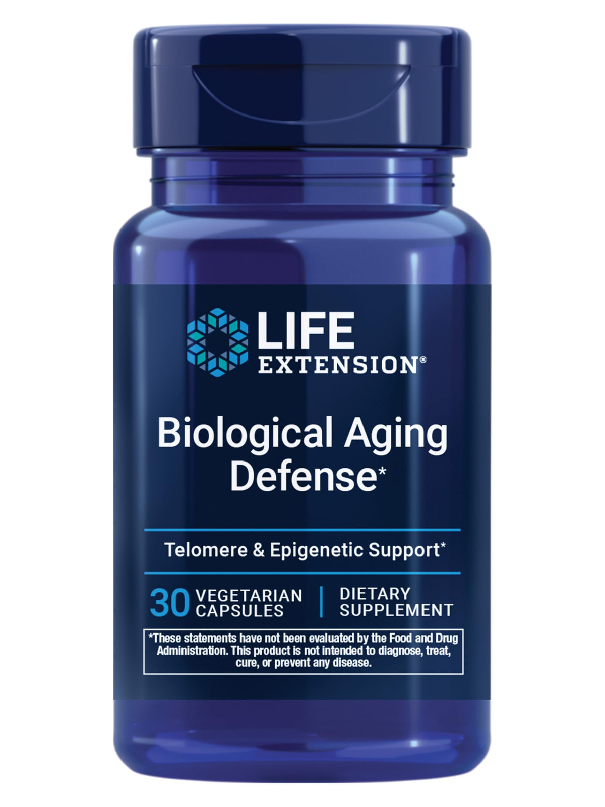 Life Extension Biological Aging Defense bottle front view