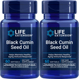 Life Extension Black Cumin Seed Oil 60 Softgels Pack of 2 front view
