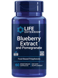 Life Extension Blueberry Extract and Pomegranate 60 Capsules front view