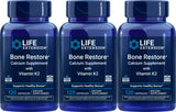 Life Extension Bone Restore Calcium Supplement with Vitamin K2, 120 capsules front view