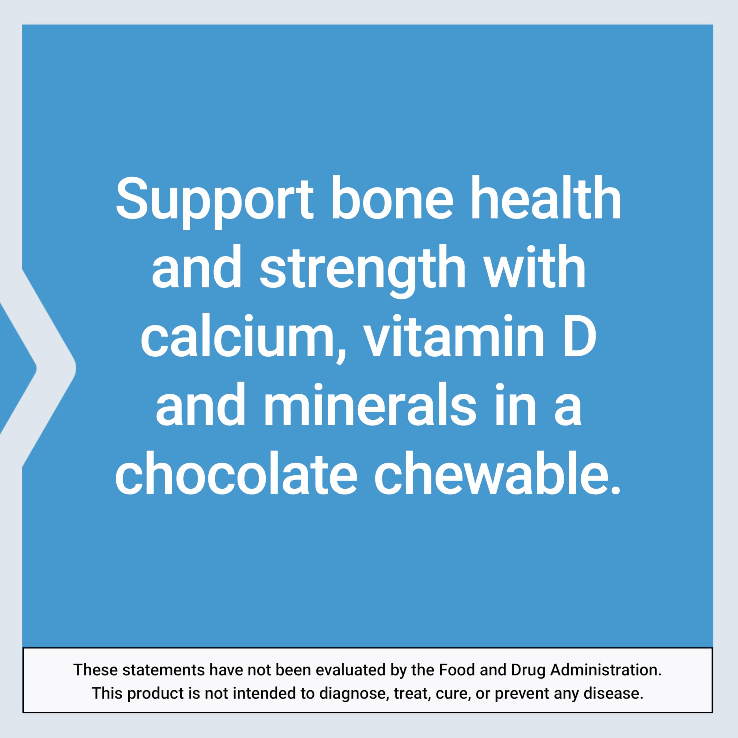 Life Extension Bone Restore Chocolate Chewables back view with label