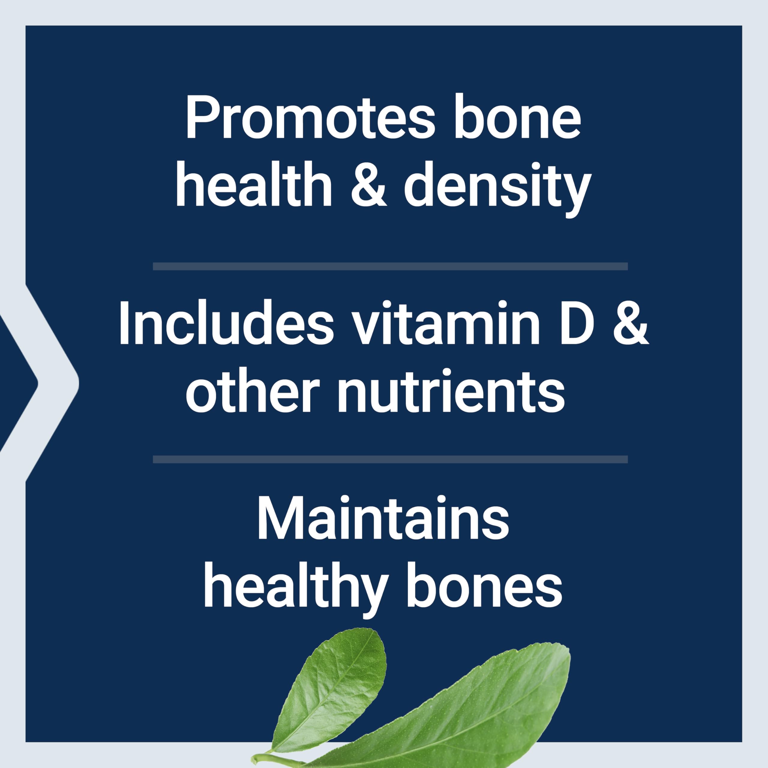 Life Extension Bone Restore Chocolate Chewables lifestyle image with a glass of milk