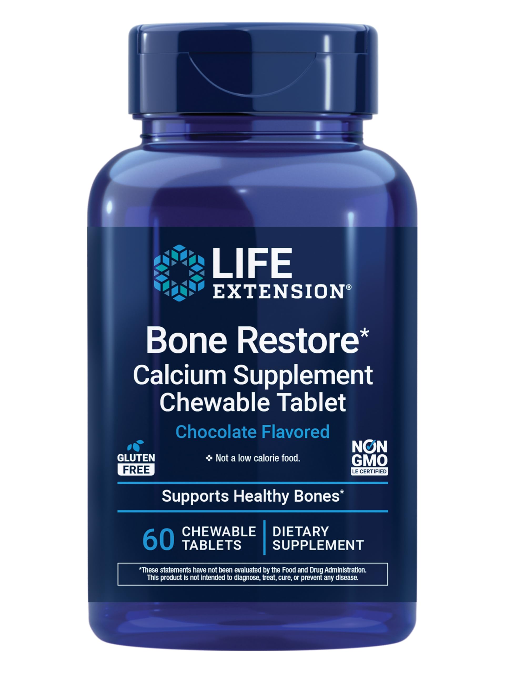 Life Extension Bone Restore Chocolate Chewables packaging front view