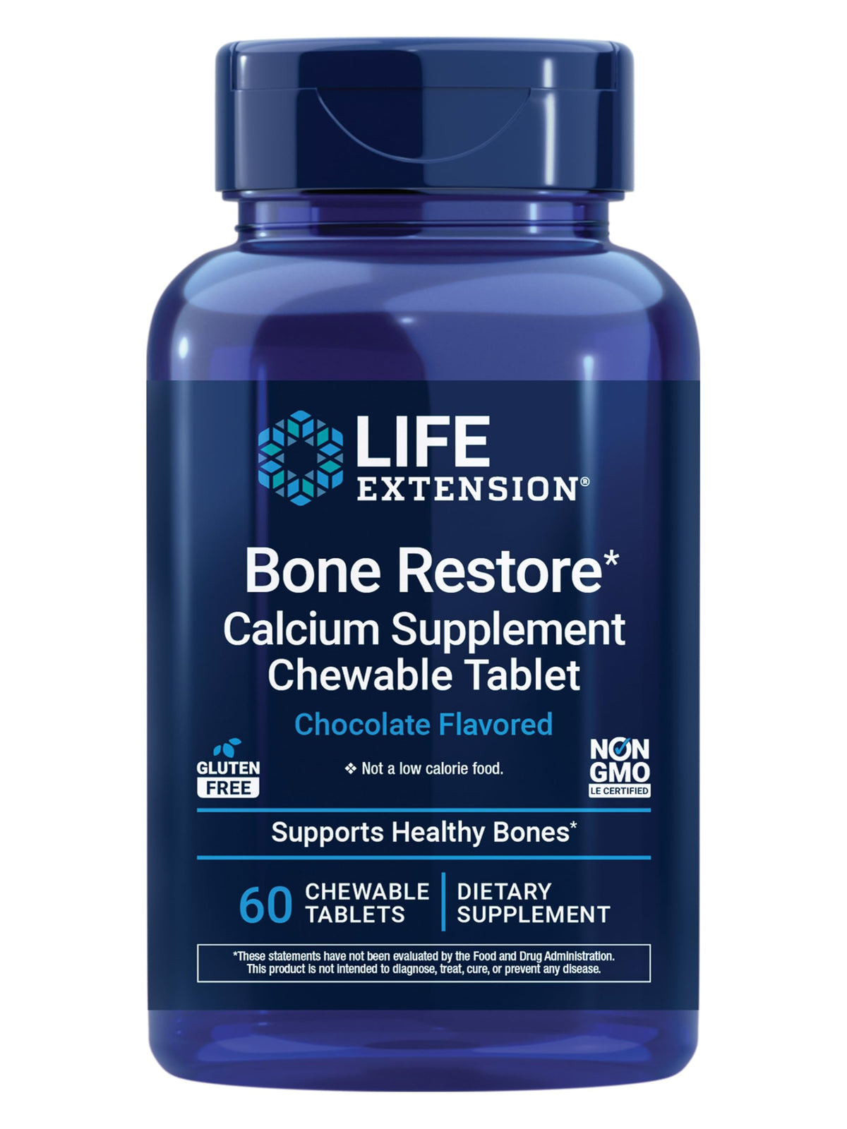 Life Extension Bone Restore Chocolate Chewables packaging front view