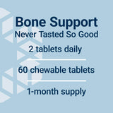 Life Extension Bone Restore Chocolate Chewables top view of open container