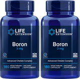 Life Extension Boron Supplement 3mg 180 Capsules front view