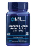 Life Extension Branched Chain Amino Acids 90 Capsules front view