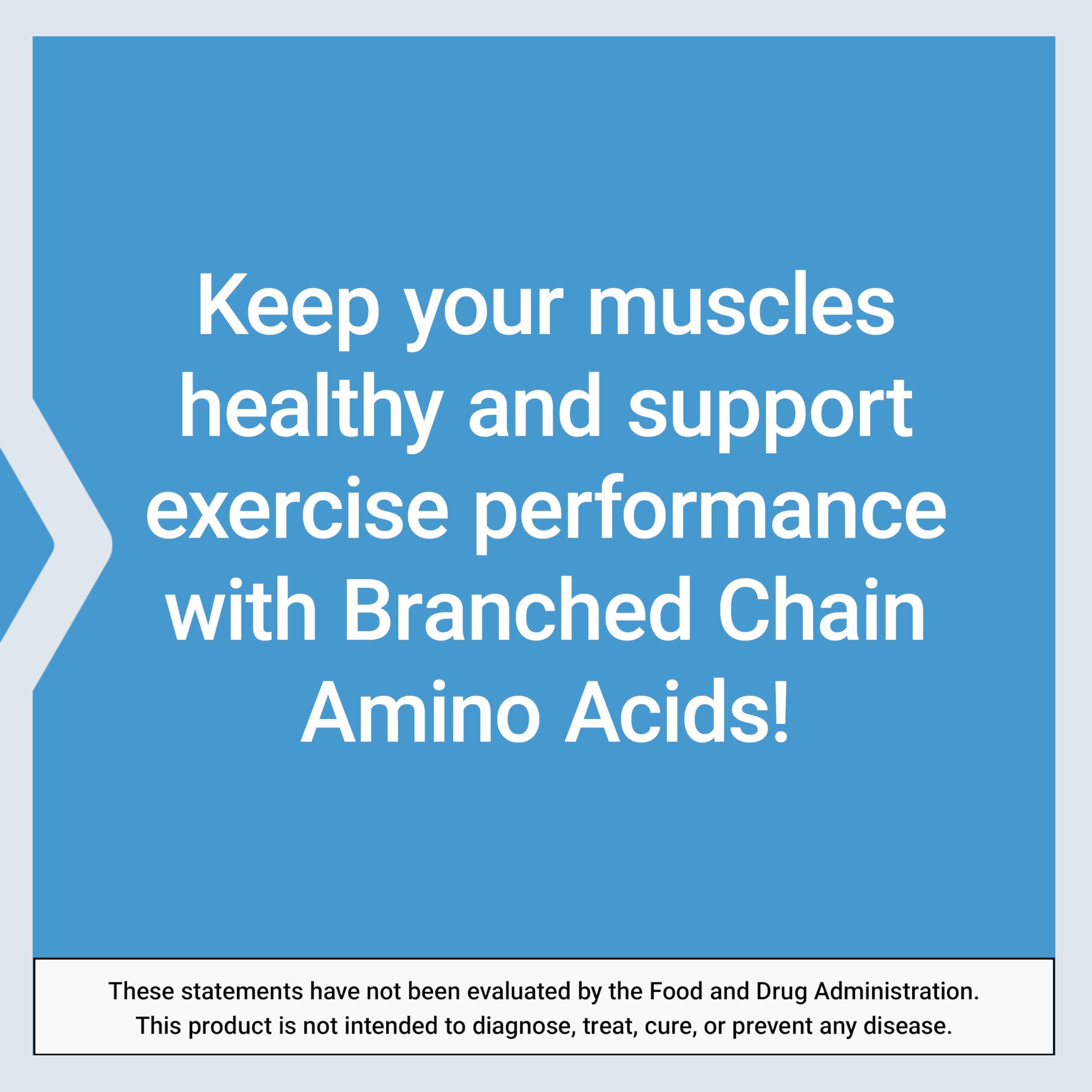 Life Extension Branched Chain Amino Acids bottle with capsules