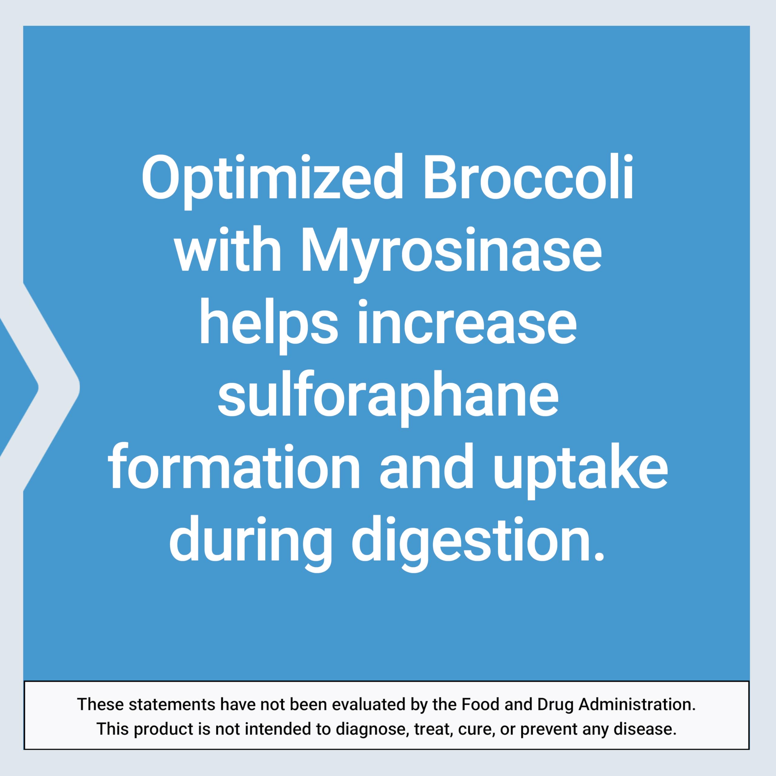 Life Extension Broccoli Supplement on a wooden table