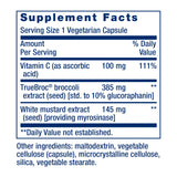 Life Extension Broccoli Supplement side view of bottle