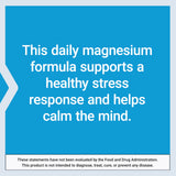 Life Extension Calm-Mag Magnesium Acetyl Taurinate packaging side view