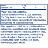 Life Extension Children's Chewable Multivitamins back view with ingredient list
