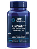 Life Extension CinSulin® Chromium Supplement 90 vegetarian capsules front view