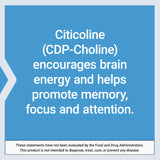 Life Extension Citicoline 500mg bottle with a measuring spoon