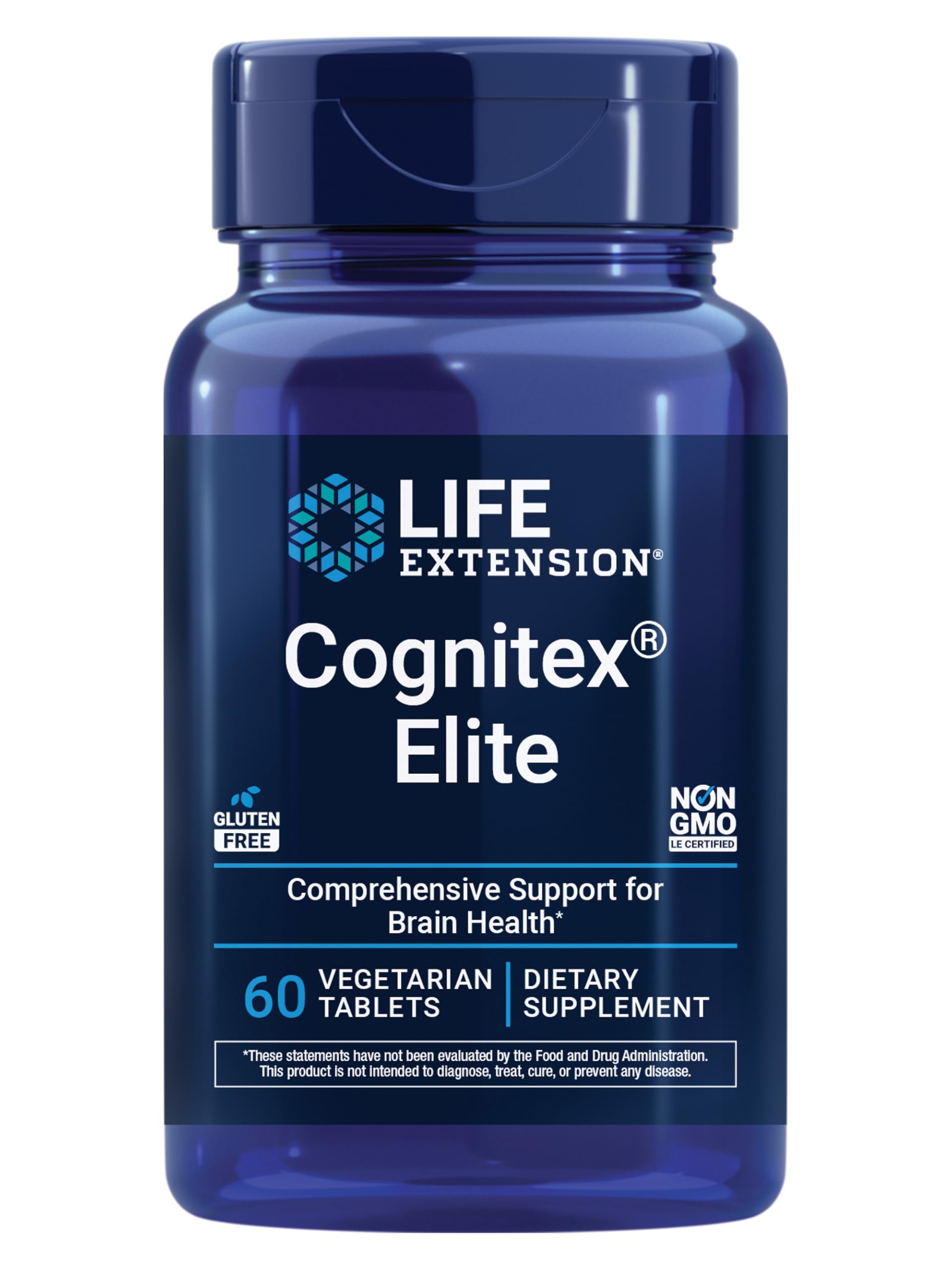 Life Extension Cognitex Elite Brain Supplement front view