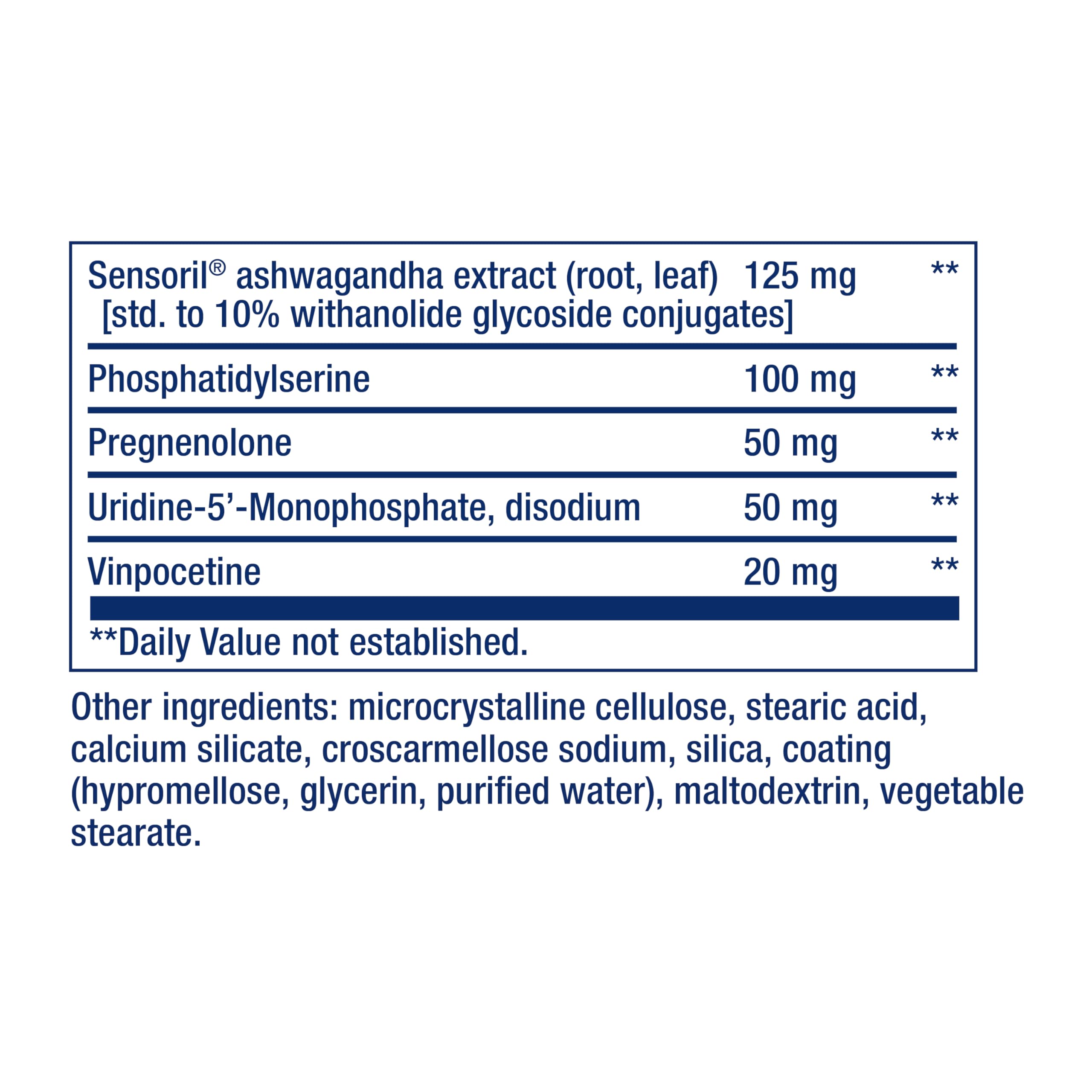 Life Extension Cognitex Elite Pregnenolone tablets on a wooden surface