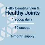 Life Extension Collagen Peptides 343g powder in a glass