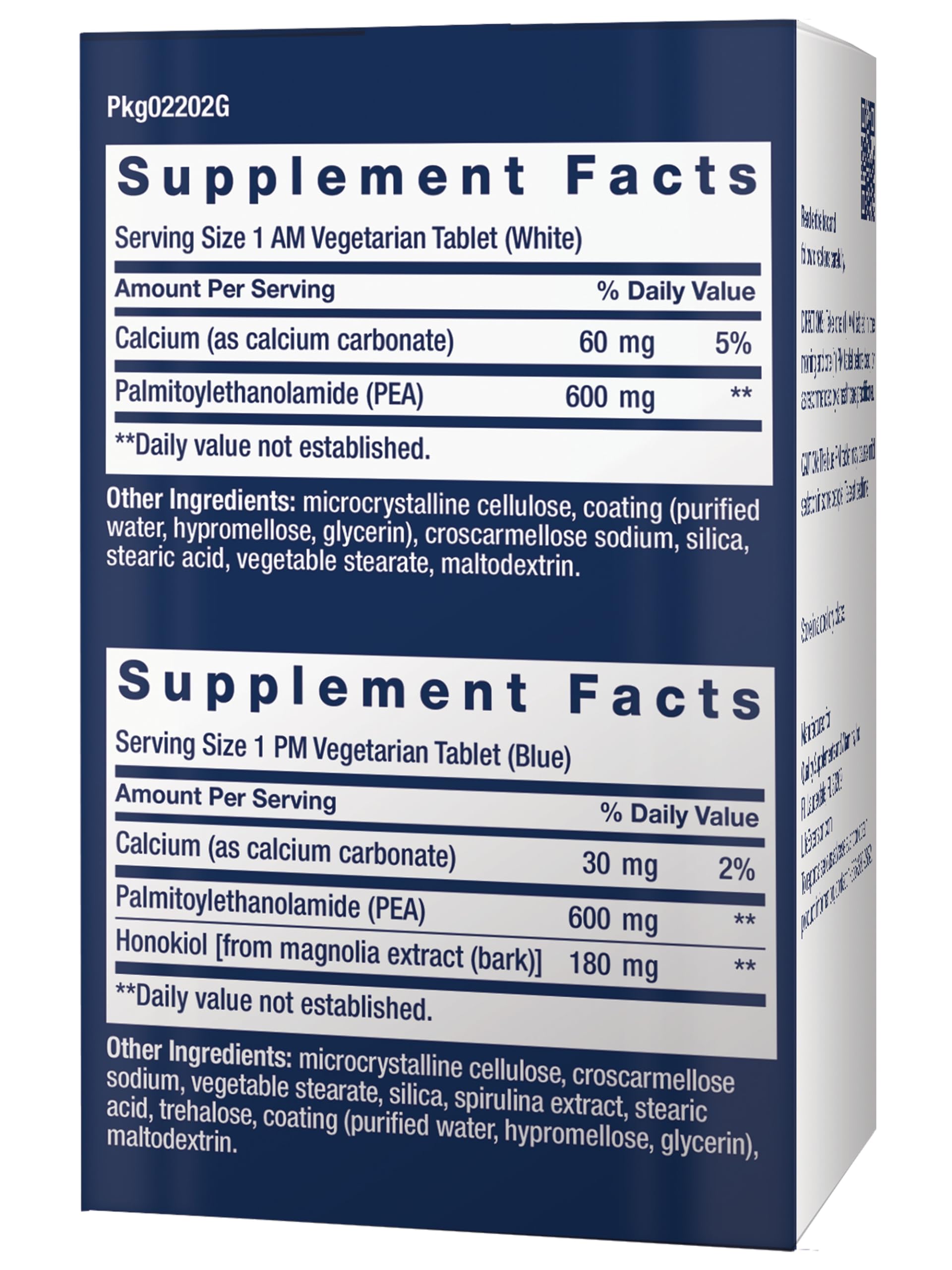 Life Extension ComfortMAX™ back view showing ingredients