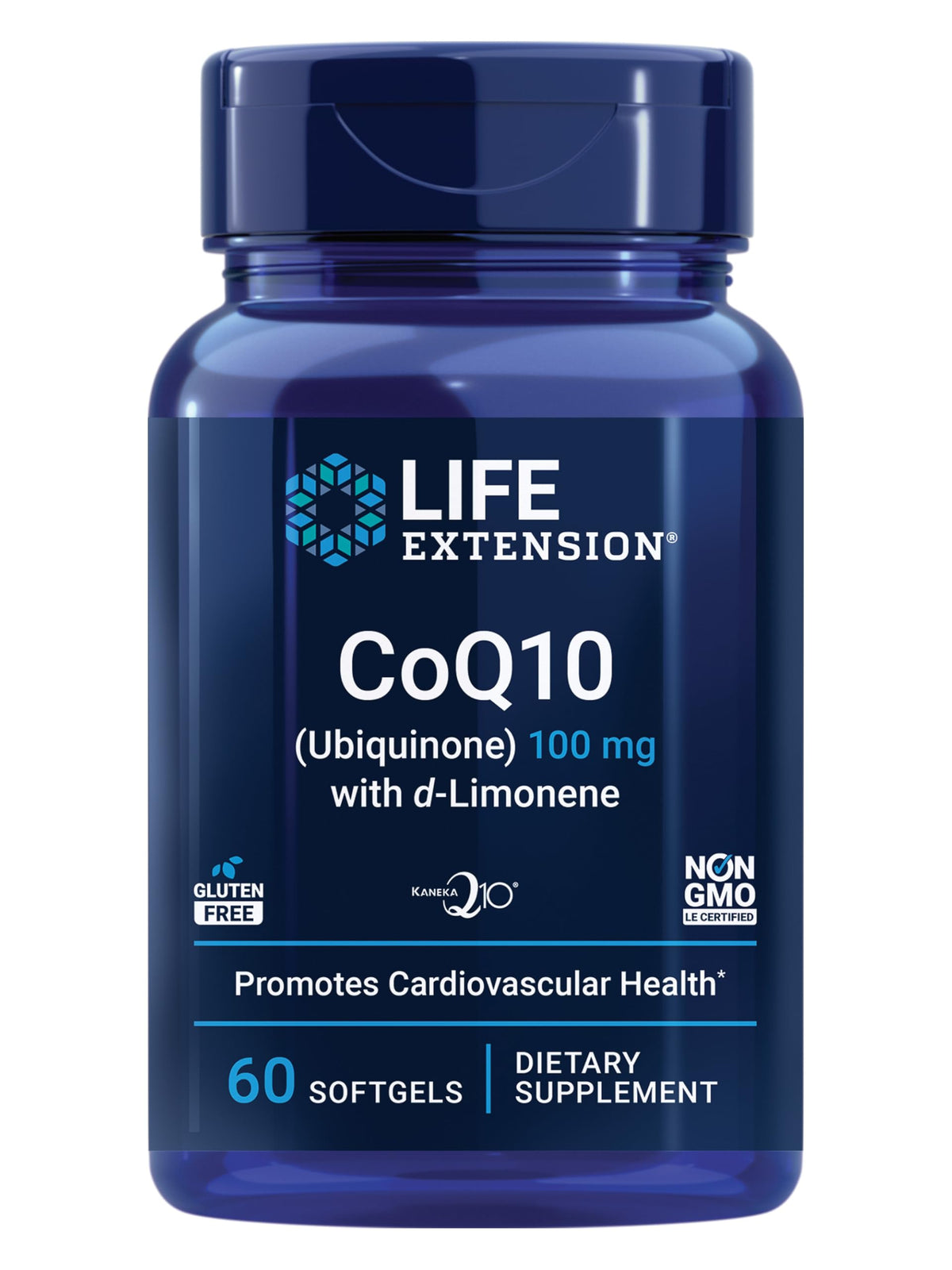 Life Extension CoQ10 Supplement front view with packaging