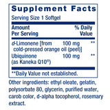 Life Extension CoQ10 Supplement side view showing capsule