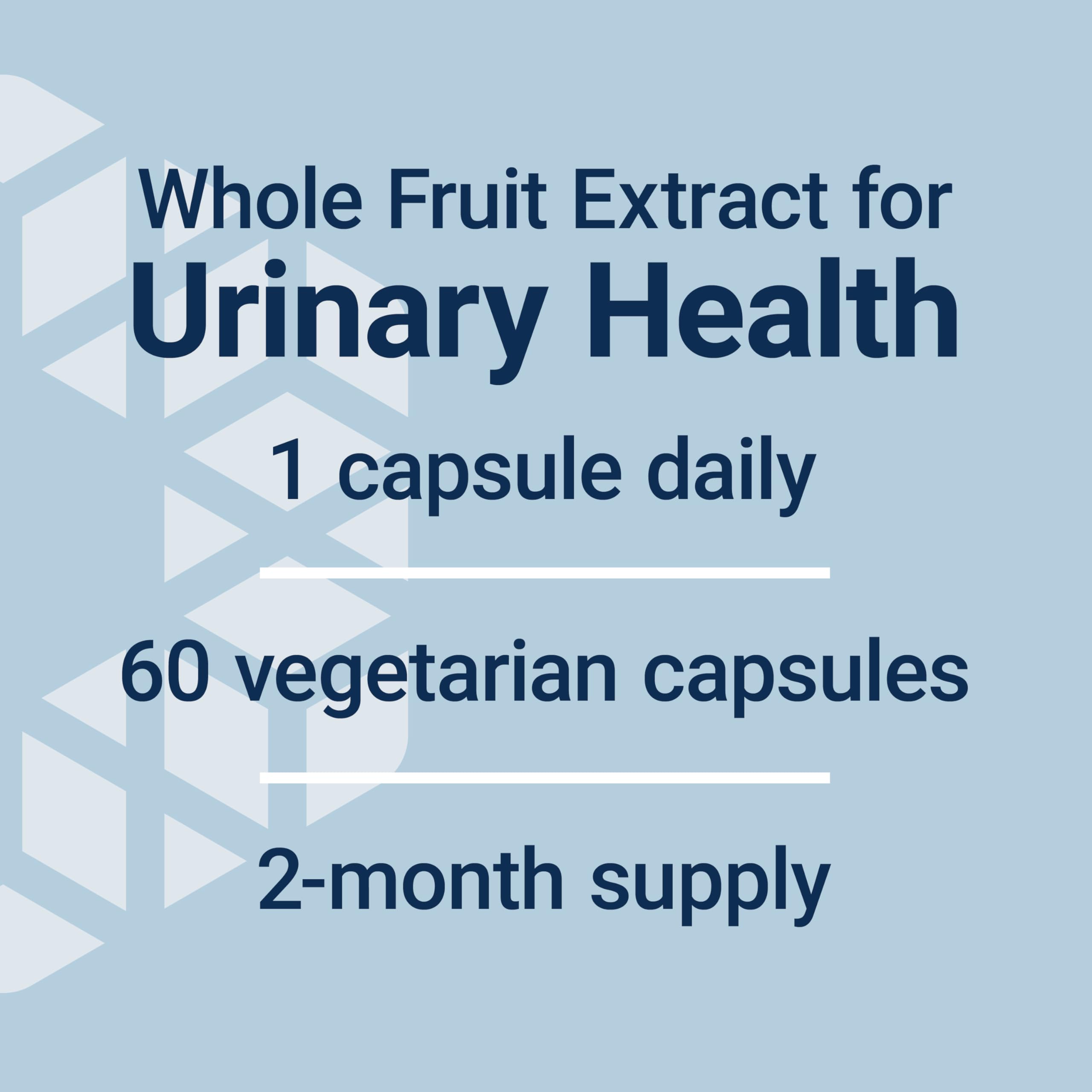 Life Extension Cran-Max Cranberry Supplement 500mg back view