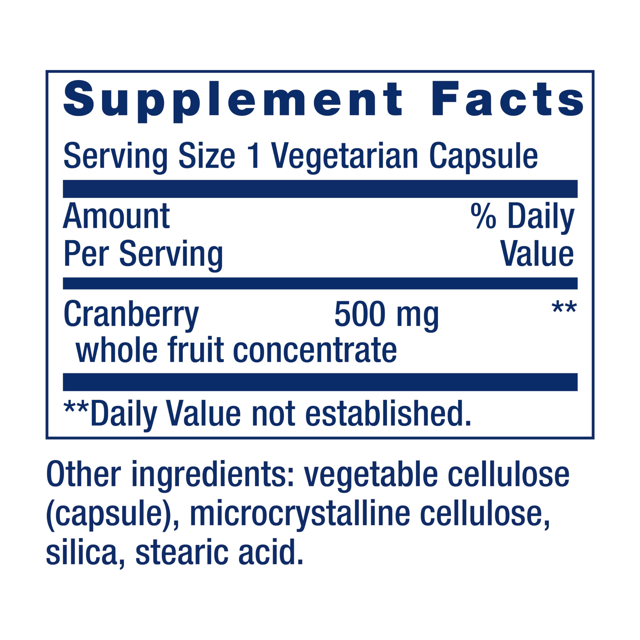 Life Extension Cran-Max Cranberry Supplement 500mg bottle with label