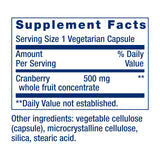 Life Extension Cran-Max Cranberry Supplement 500mg bottle with label