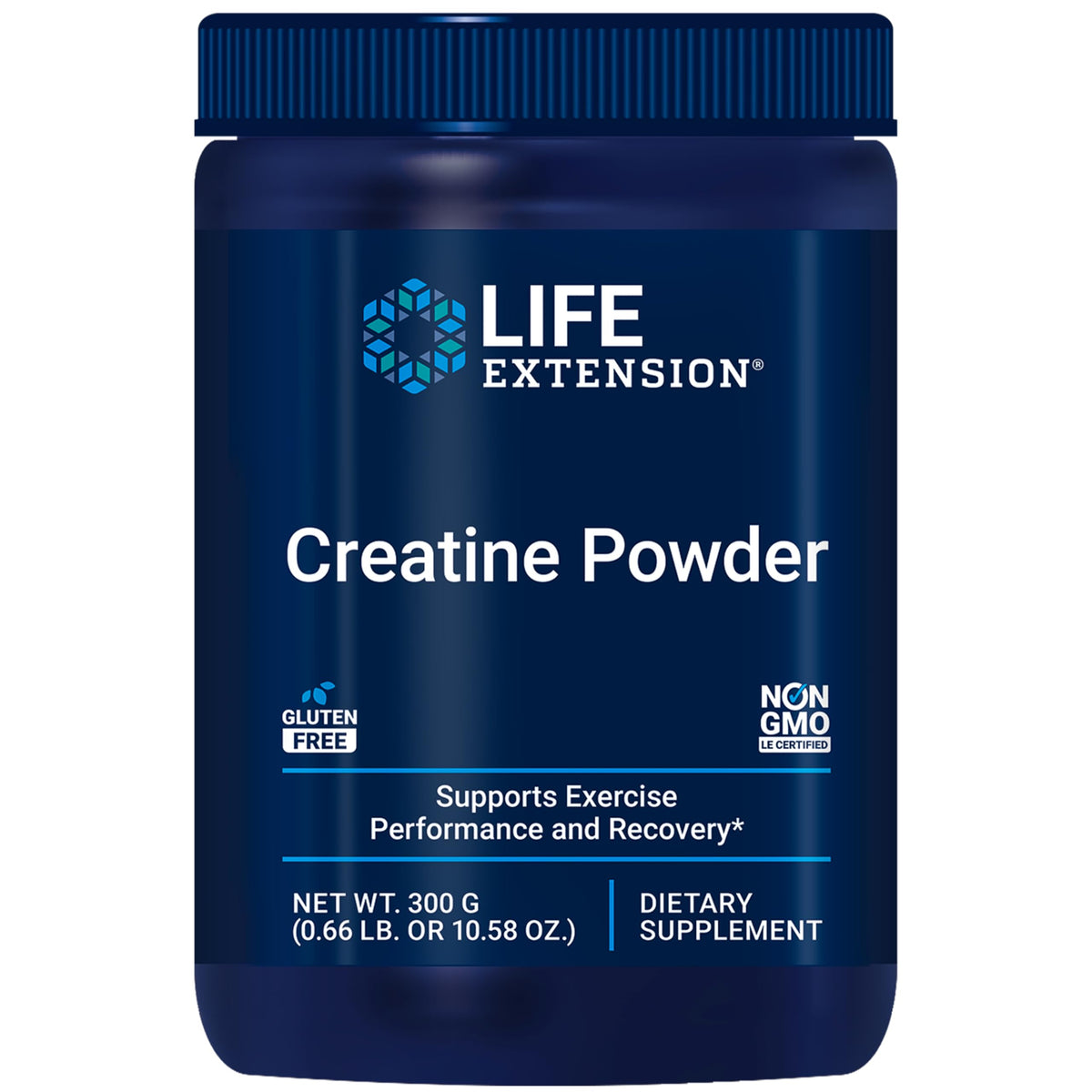 Life Extension Creatine Powder 300g front view