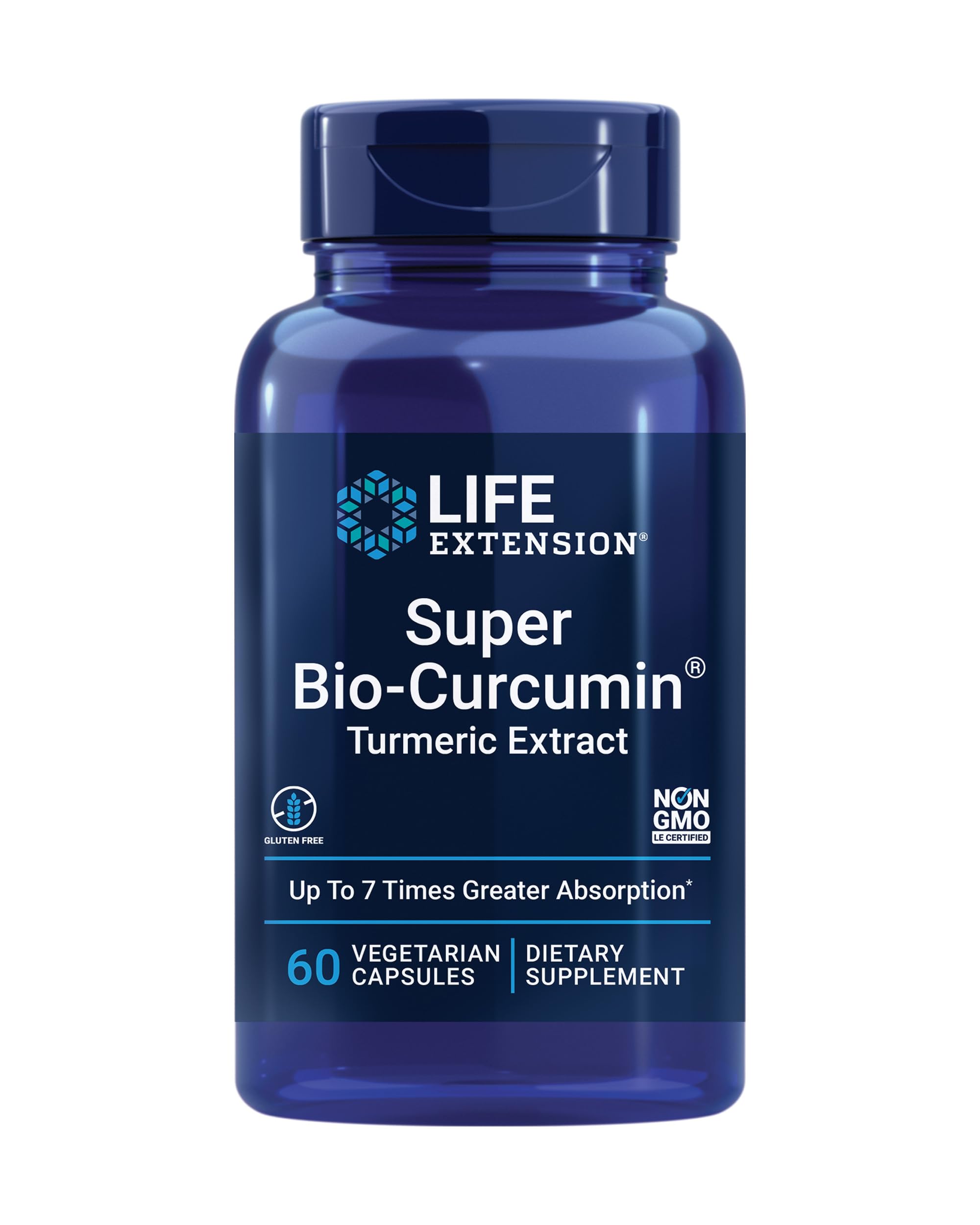 Life Extension Curcumin BCM-95 Bio-Curcumin 400mg Capsules front view