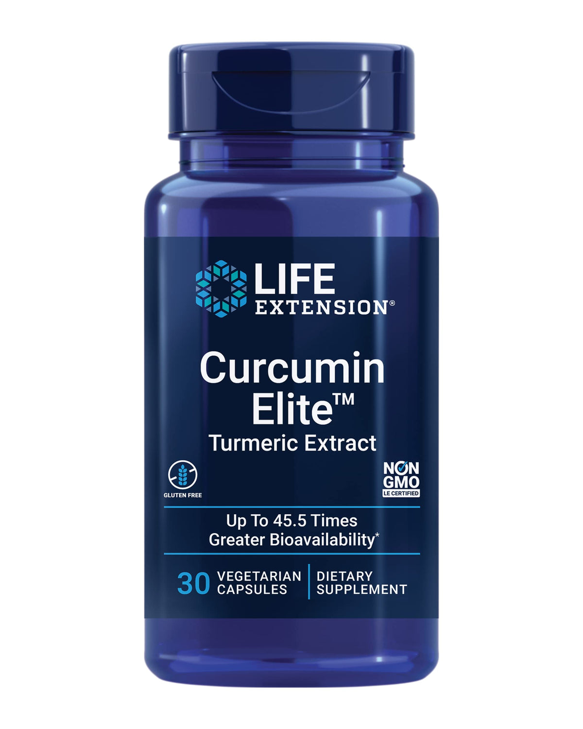 Life Extension Curcumin Elite Turmeric Extract 500mg capsule front view