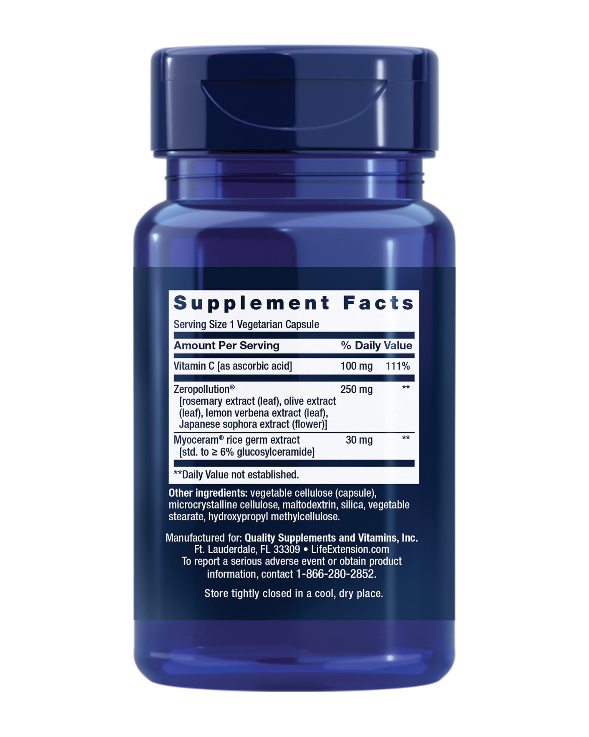 Life Extension Daily Skin Defense bottle with capsules