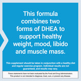 Life Extension DHEA Complete supplement capsules on a wooden table