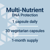 Life Extension DNA Protection Formula capsules in a hand