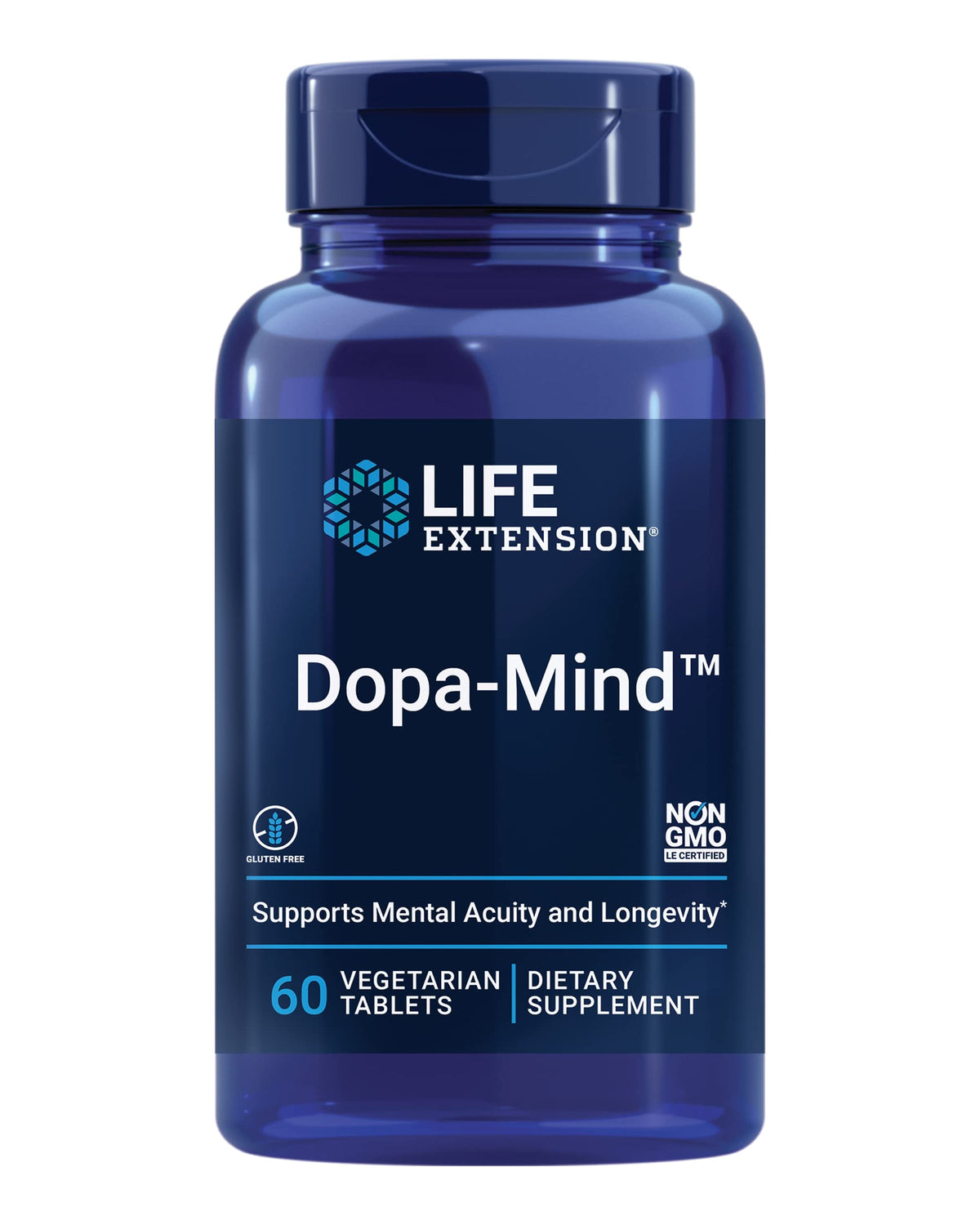 Life Extension Dopa-Mind 60 Tablets front view