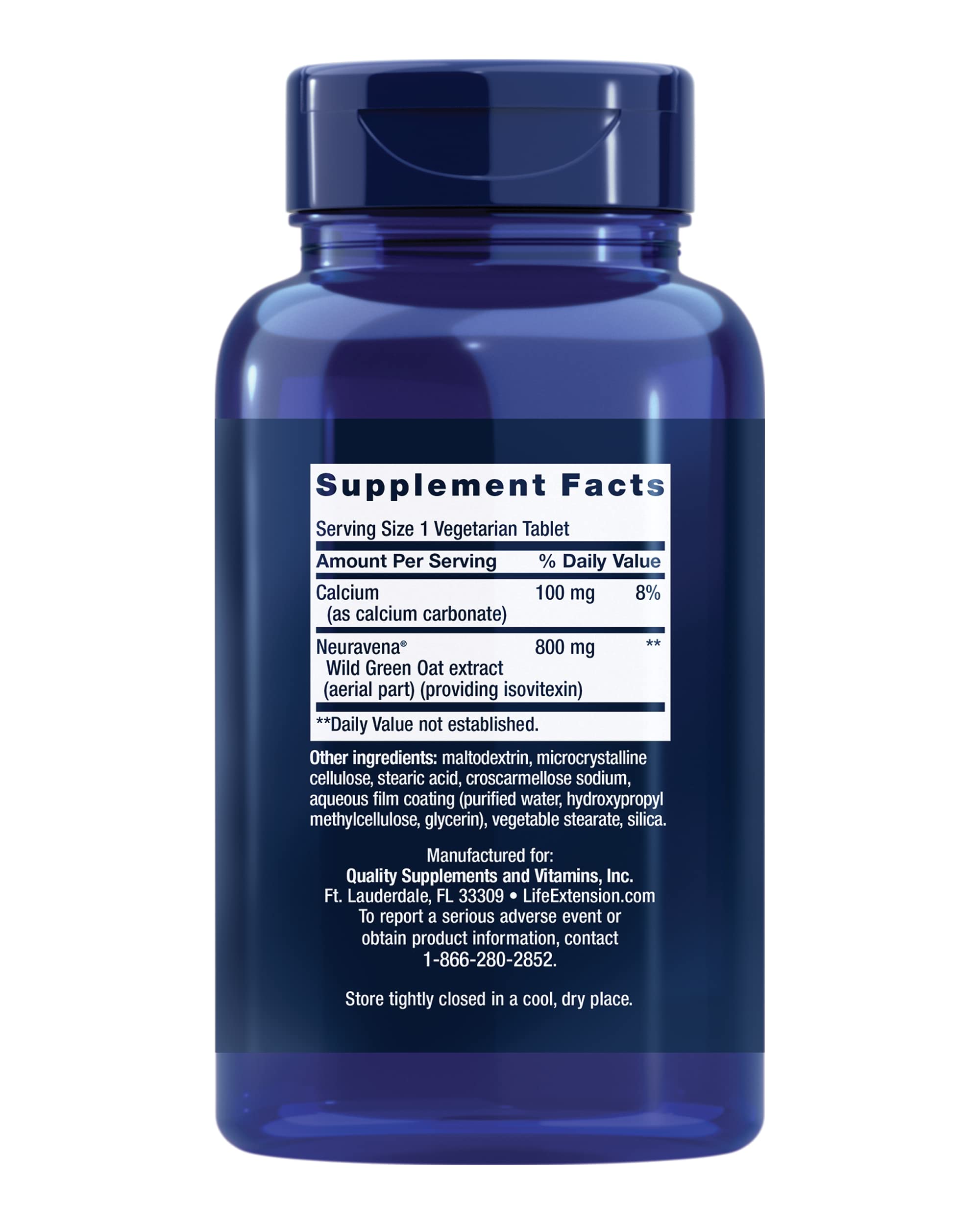 Life Extension Dopa-Mind 60 Tablets side view