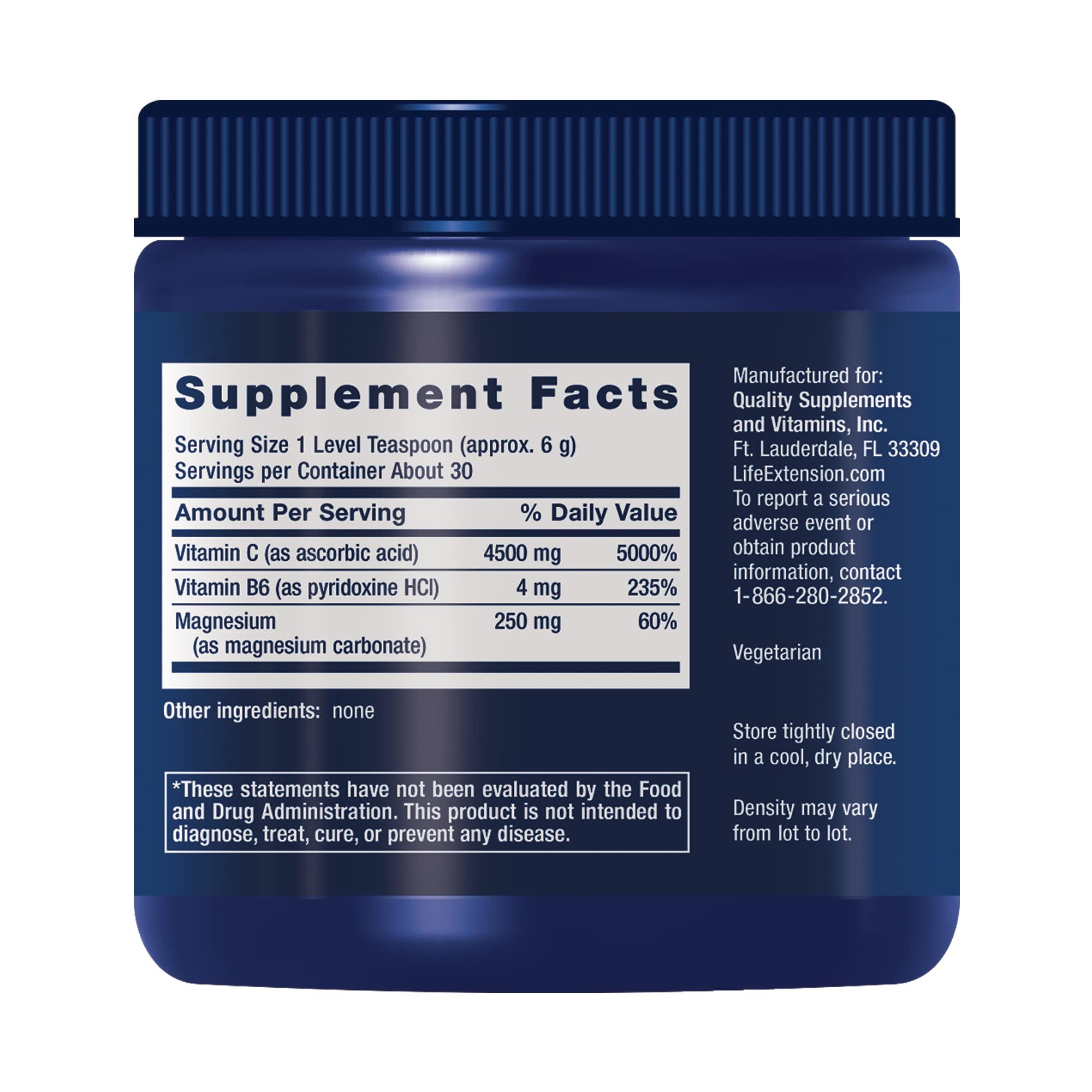 Life Extension Effervescent Vitamin C Magnesium Crystals packaging