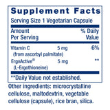 Life Extension Essential Youth L-Ergothioneine 5mg 30 capsules side view