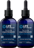 Life Extension Fast-Acting Liquid Melatonin 2 Fl Oz bottle front view
