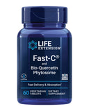 Life Extension Fast-C® Bio-Quercetin® 60 vegetarian tablets front view