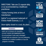 Life Extension FLORASSIST daily wellness & Nasal Defense 500mg capsules with a measuring spoon